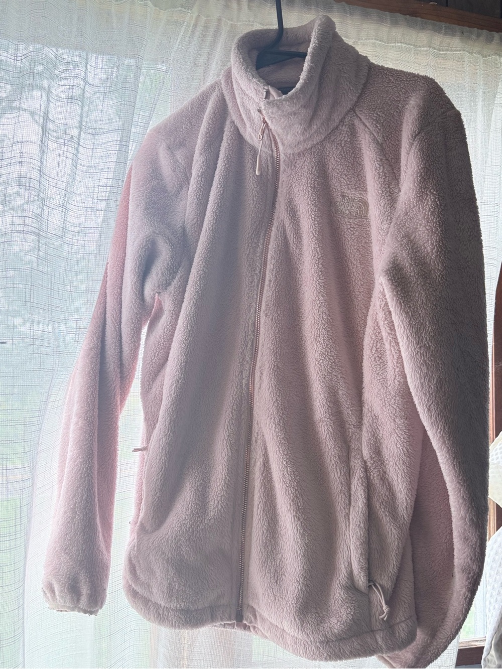 The North Face Women's Light Pink Fleece Full-Zip Jacket